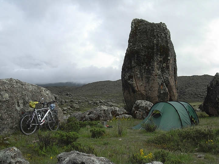 Campieren auf 3800 M. - Peru